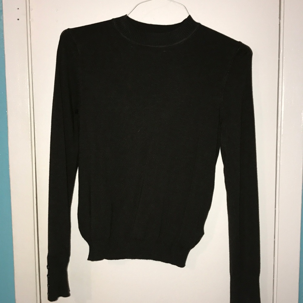 Crew neck army green (looks black in pic) sweater